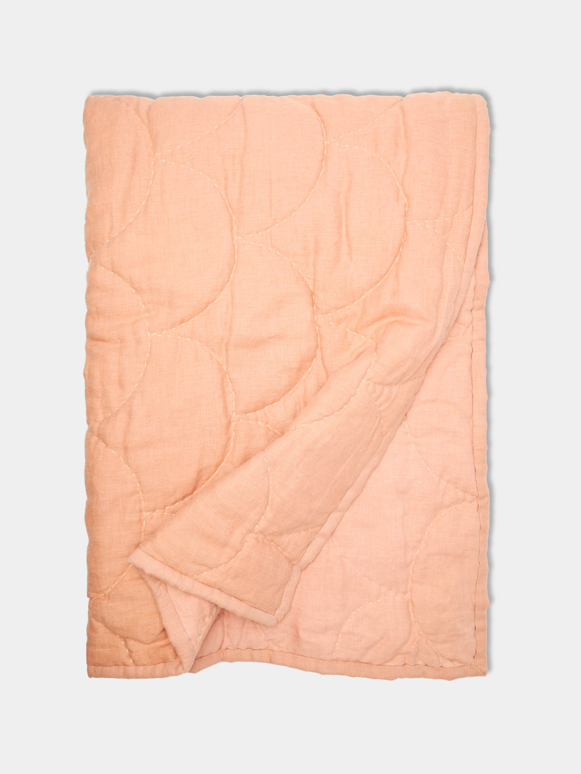 Tuck It In - Hand-Embroidered Linen Quilt -  - ABASK - 