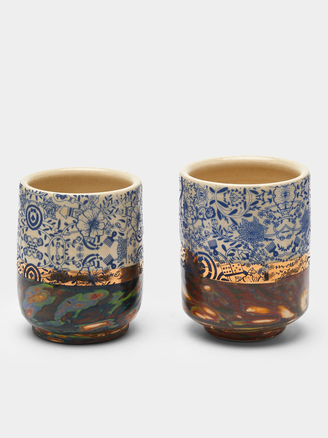 The Village Potter x Roberto Lugo - Edition 106 and 108 Ceramic Cups (Set of 2) -  - ABASK - 