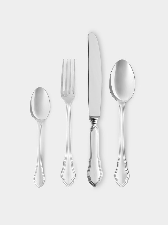 Zanetto - Barocco Silver-Plated Dinner Cutlery (Set of 4) - Silver - ABASK - 