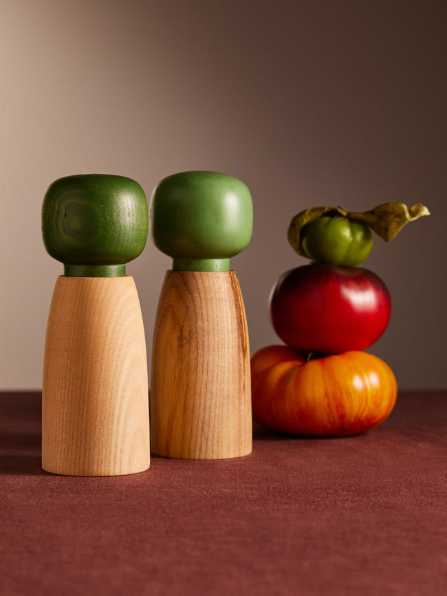 Marisa Klaster - Hand-Turned Wood Salt and Pepper Grinders (Set of 2) -  - ABASK