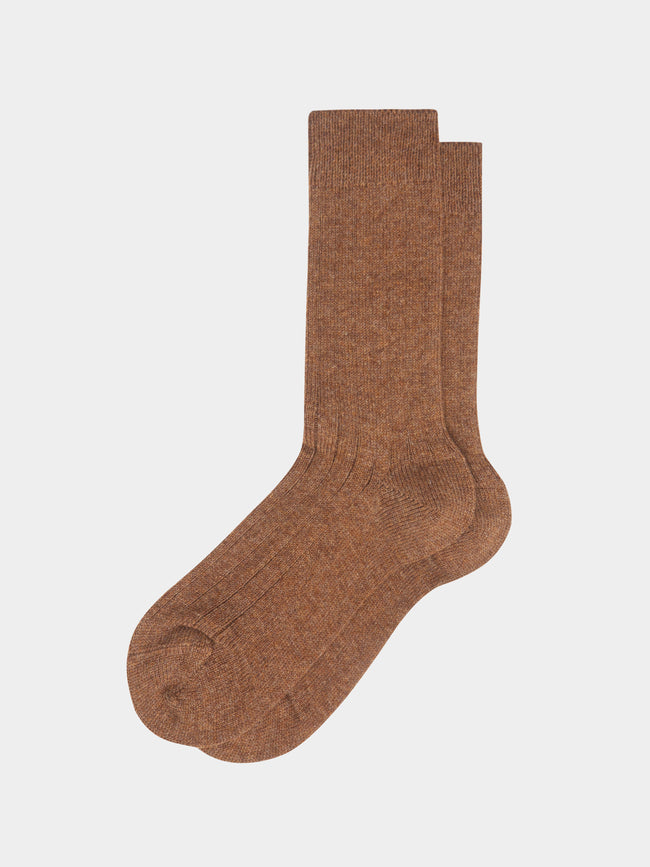 Maria La Rosa - Ribbed Cashmere Socks | One Size -  - ABASK - 