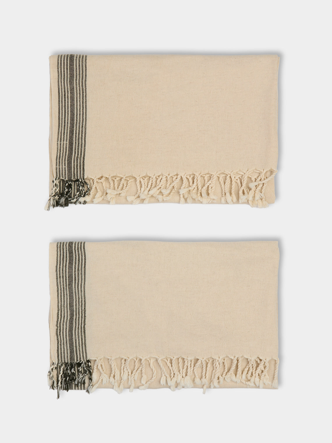 Mizar & Alcor - Neve Handwoven Linen and Cotton Towels (Set of 2) -  - ABASK