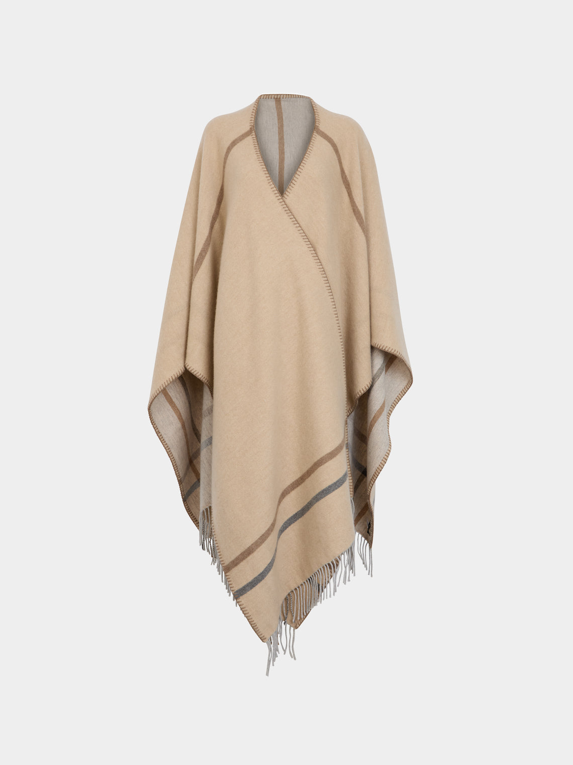 Alonpi - Double-Faced Cashmere Cape | One Size -  - ABASK - 