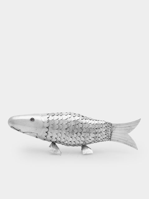 Antique and Vintage - 1900s Solid Silver Articulating Fish -  - ABASK - 