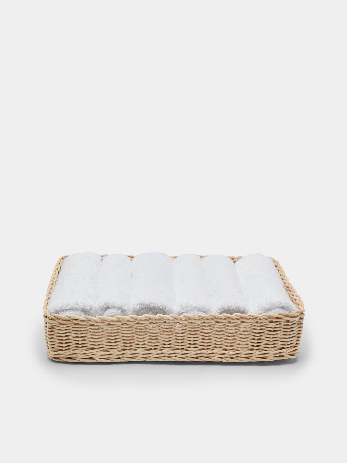 Mila Maurizi - Onda Handwoven Wicker Washcloth Holder -  - ABASK - 