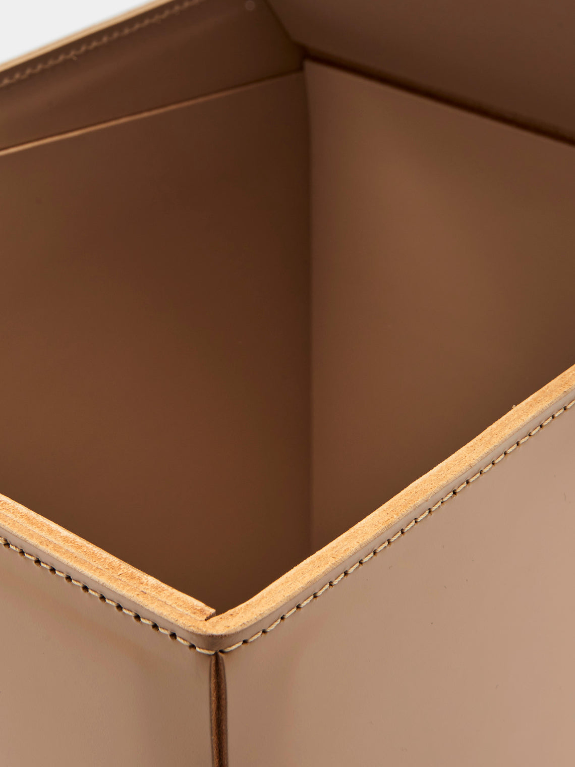 Rabitti 1969 - Fold Leather Wastepaper Bin -  - ABASK