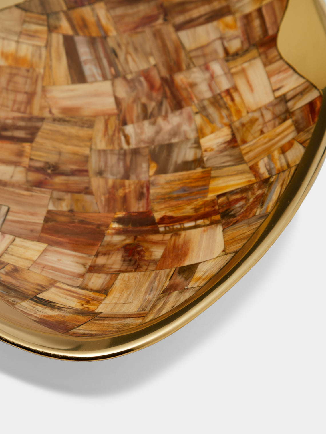 Viya - Vista Brass and Semi-Precious Stone Medium Bowl -  - ABASK