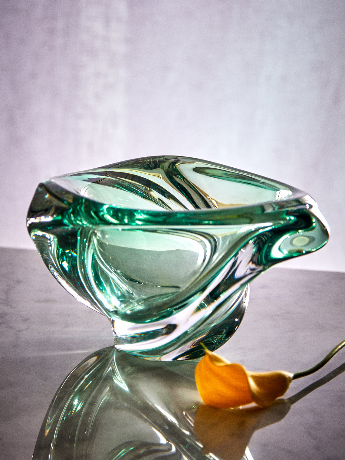 Antique and Vintage - 1950s Val Saint Lambert Crystal Bowl -  - ABASK