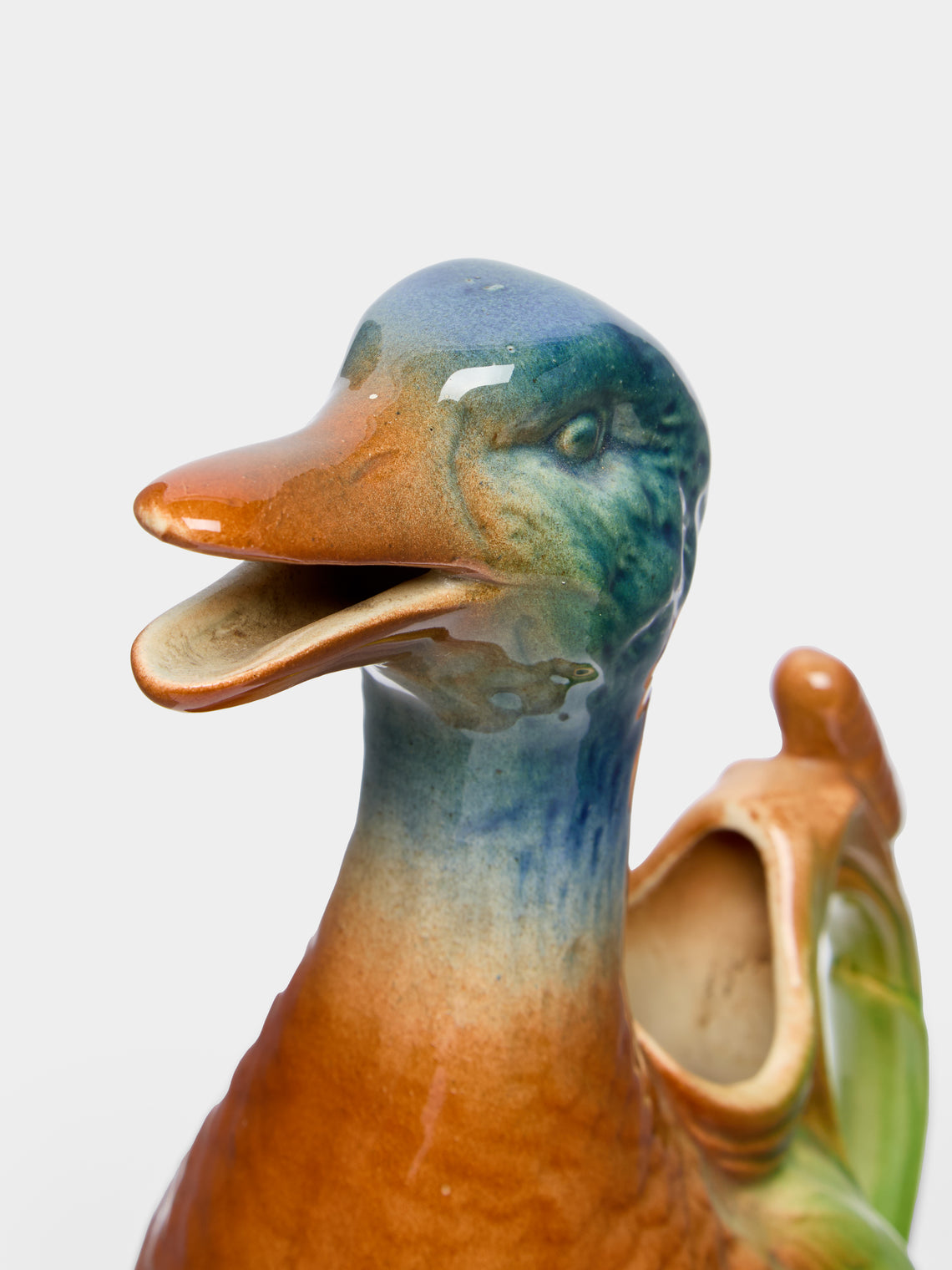 Antique and Vintage - 1930s Duck Majolica Ceramic Jug -  - ABASK