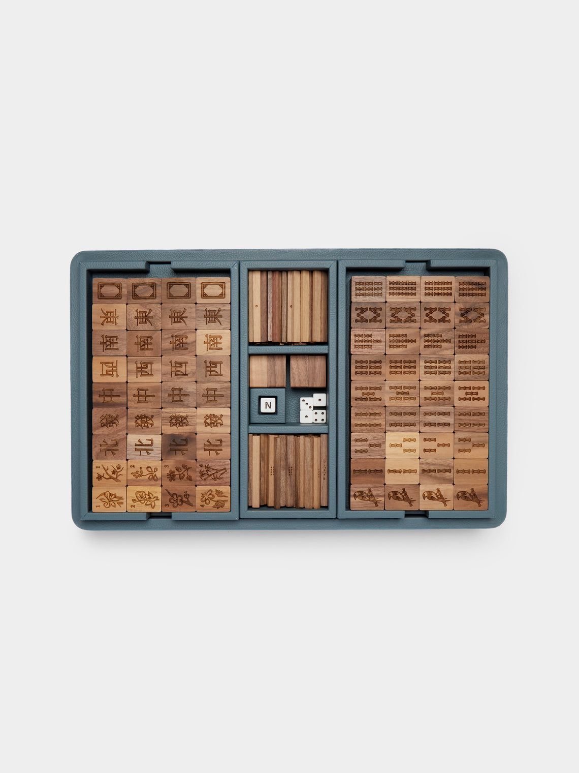 Giobagnara x Poltrona Frau - Leather, Maple and Walnut Mahjong Set -  - ABASK - 