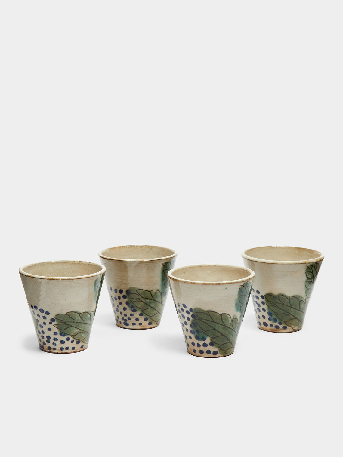 Set of 4 hand painted Espresso Cups