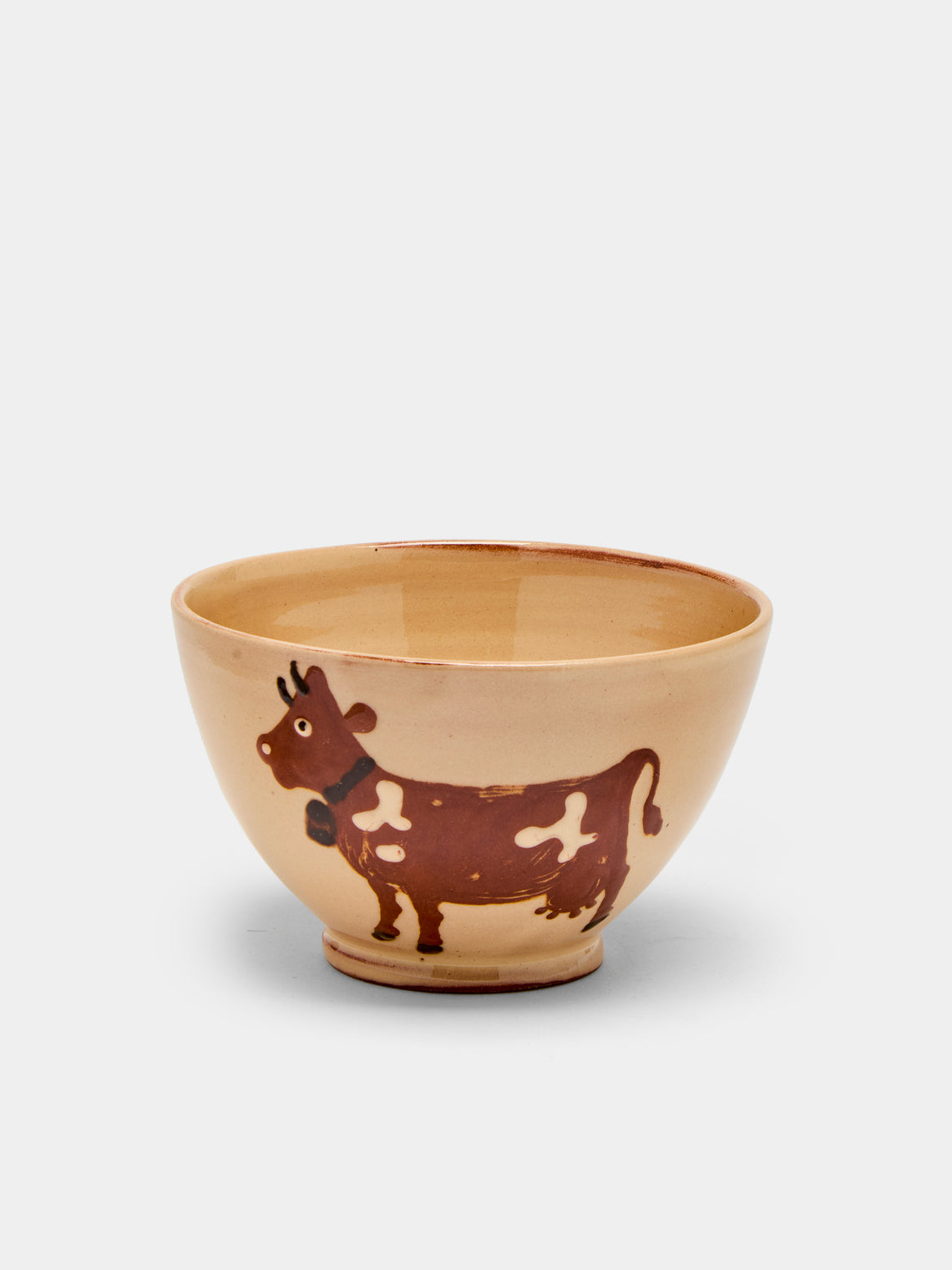 Poterie d’Évires - Cows Hand-Painted Ceramic Cereal Bowls (Set of 4) -  - ABASK