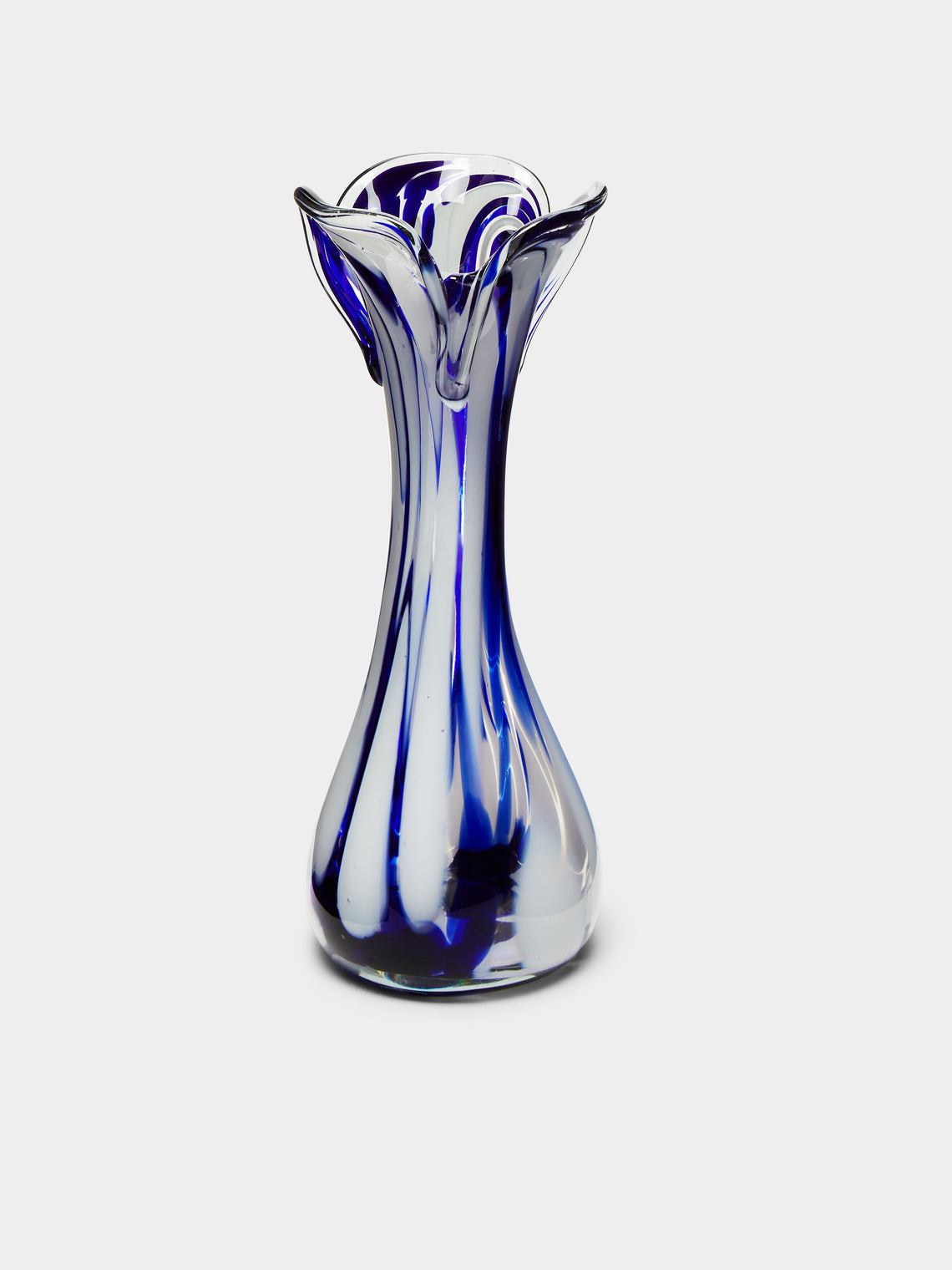 Antique and Vintage - Mid-Century Marbled Glass Bud Vase -  - ABASK - 