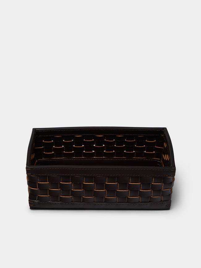 Riviere - Woven Leather Towel Tray -  - ABASK - 