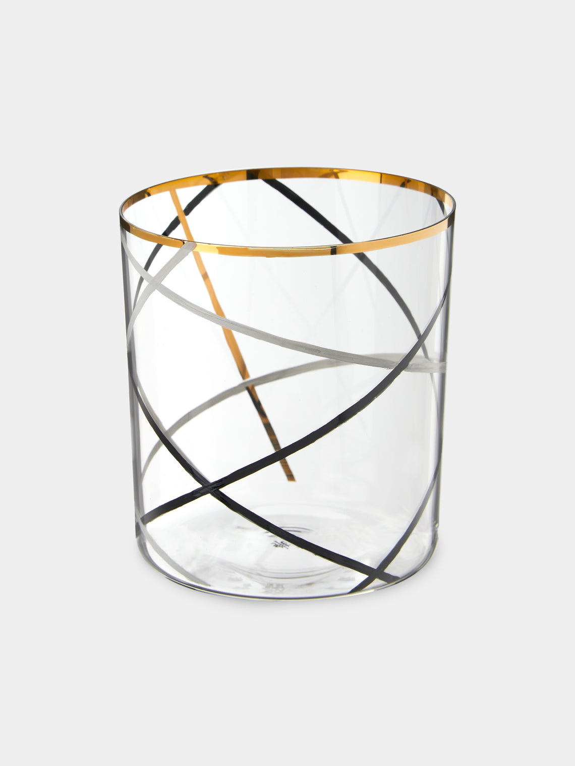 Lobmeyr - Neo Enamel Hand-Painted Crystal Tumbler - Black - ABASK - 