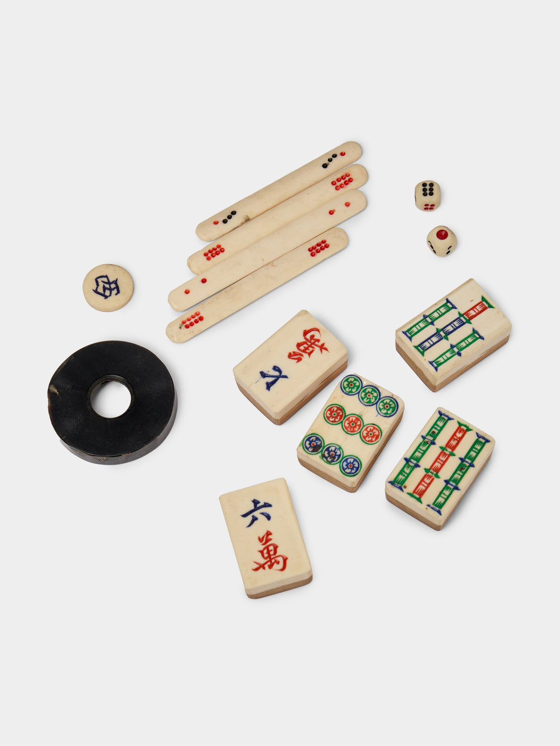 Antique and Vintage - 1920s Wood Mahjong Set -  - ABASK