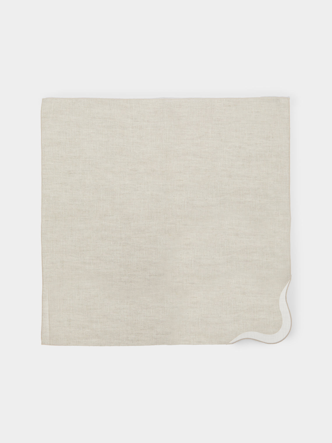 Los Encajeros - Zurbano Eco Embroidered Linen Napkins (Set of 4) -  - ABASK