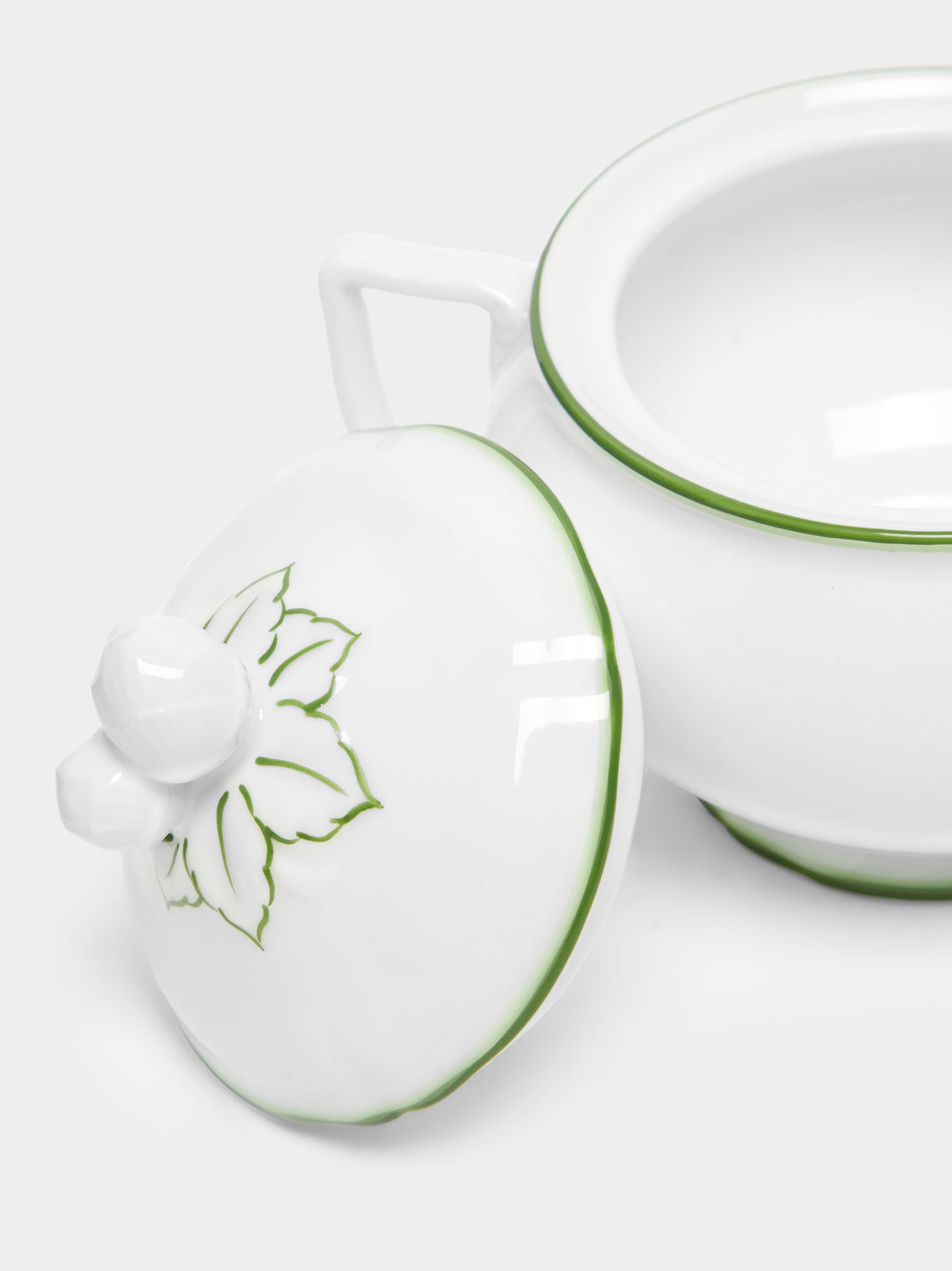 Raynaud - Touraine Hand-Painted Porcelain Sugar Bowl -  - ABASK