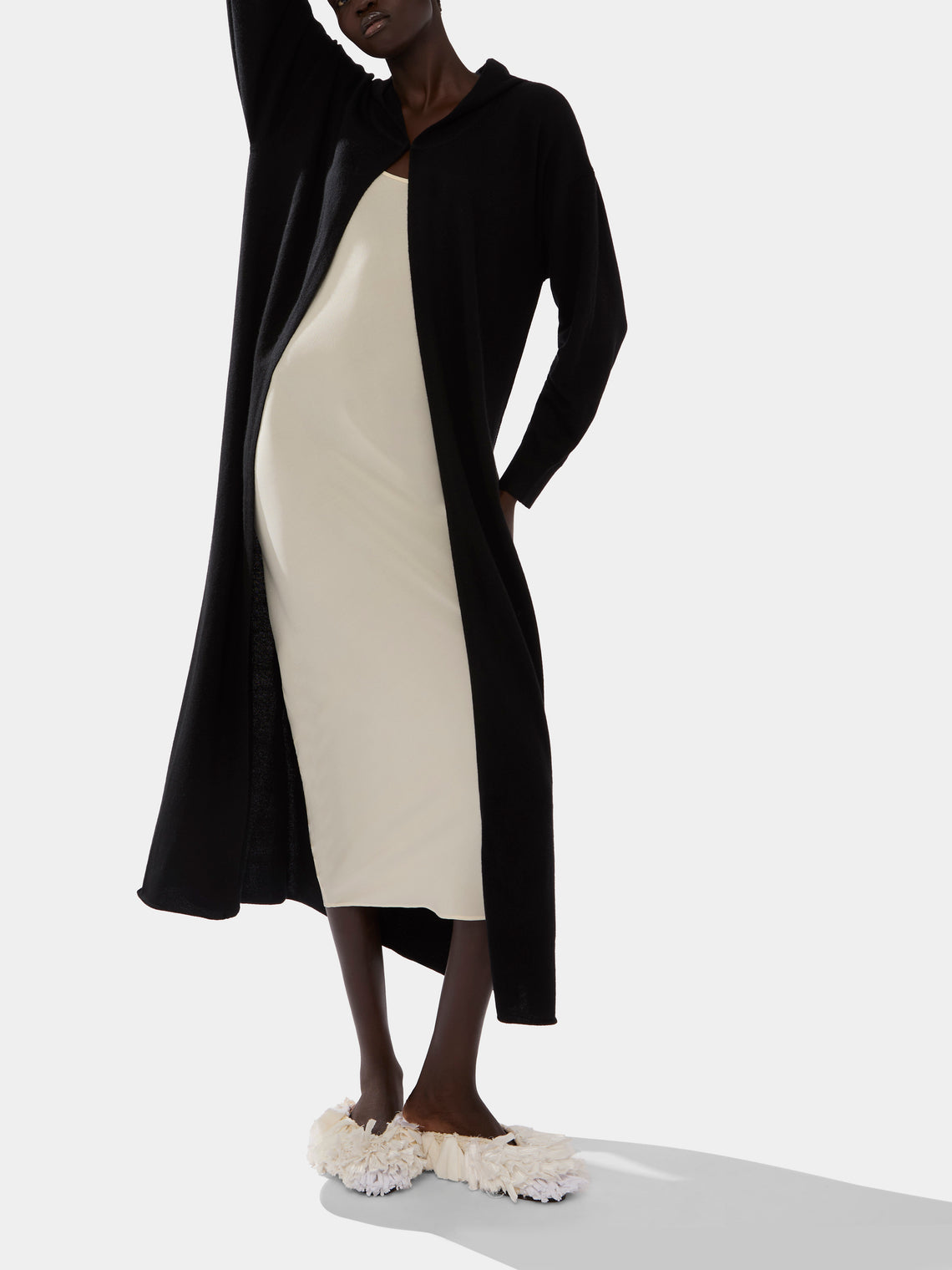 Ryan Roche - Cashmere Hooded Robe -  - ABASK