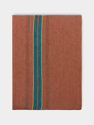 Libeco - Ontario Stripe Belgian Linen Large Rectangular Tablecloth -  - ABASK - 