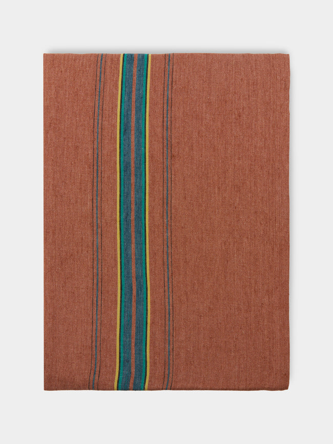 Libeco - Ontario Stripe Belgian Linen Large Rectangular Tablecloth -  - ABASK - 