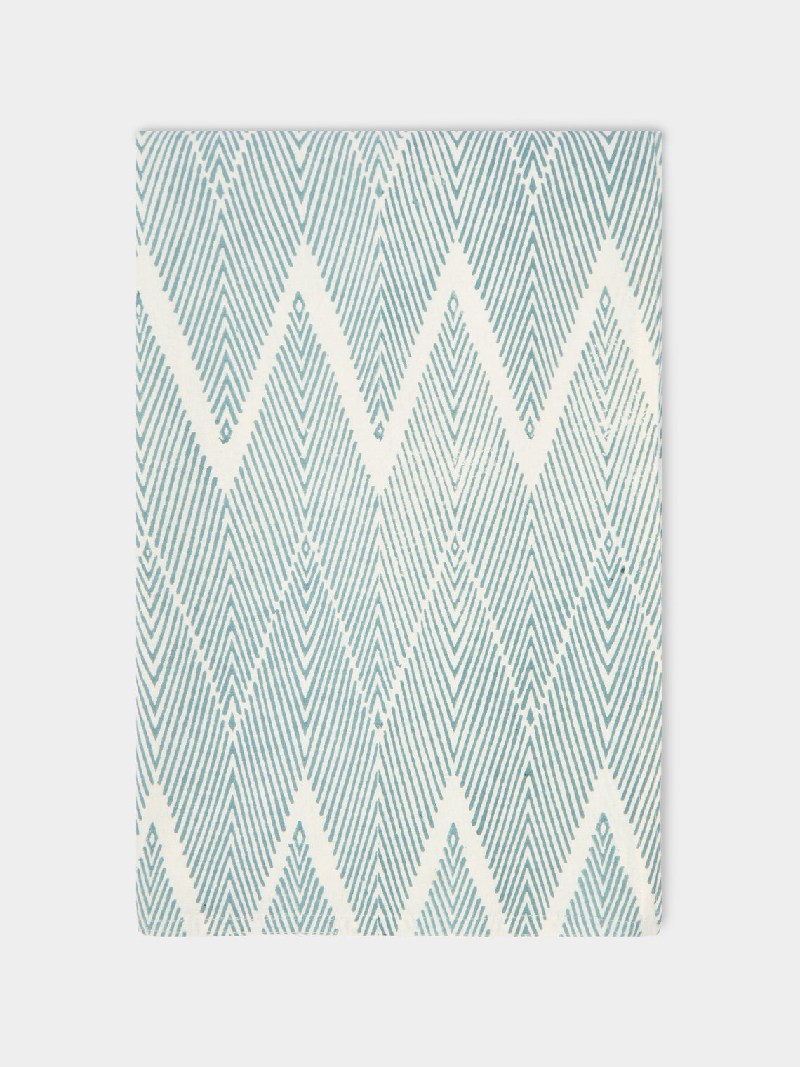 The Table Love - The Zigzag Block-Printed Linen Tablecloth -  - ABASK - 