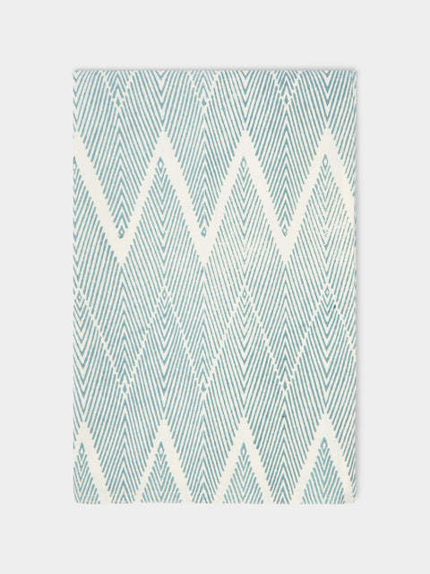 The Table Love - The Zigzag Block-Printed Linen Tablecloth -  - ABASK - 