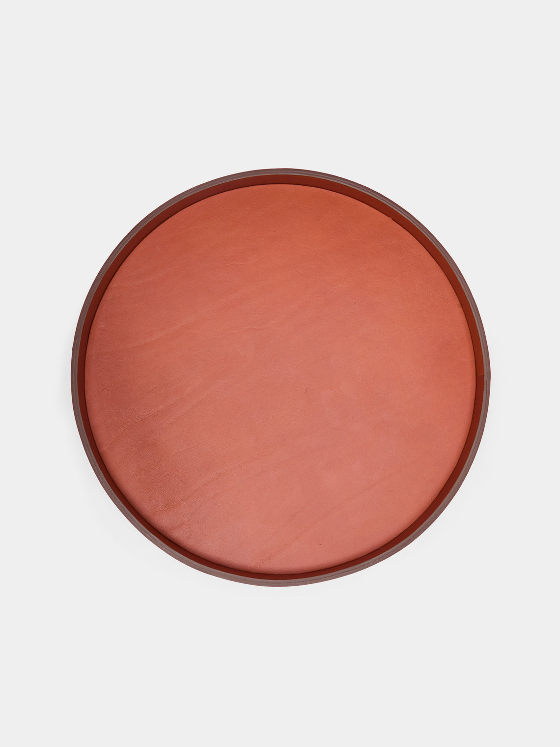 Les Few - Armance Leather Round Tray -  - ABASK