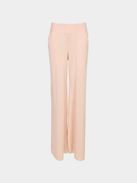 Frenckenberger - Cashmere Wide Trousers | Size: S -  - ABASK - 