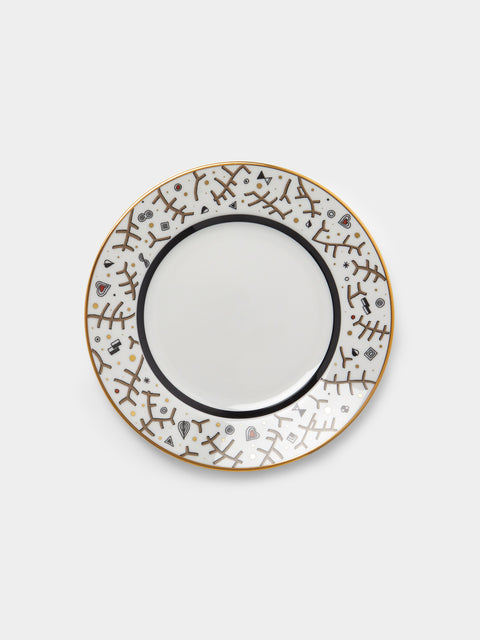 Augarten - Cabaret Hand-Painted Porcelain Starter Plate -  - ABASK - 