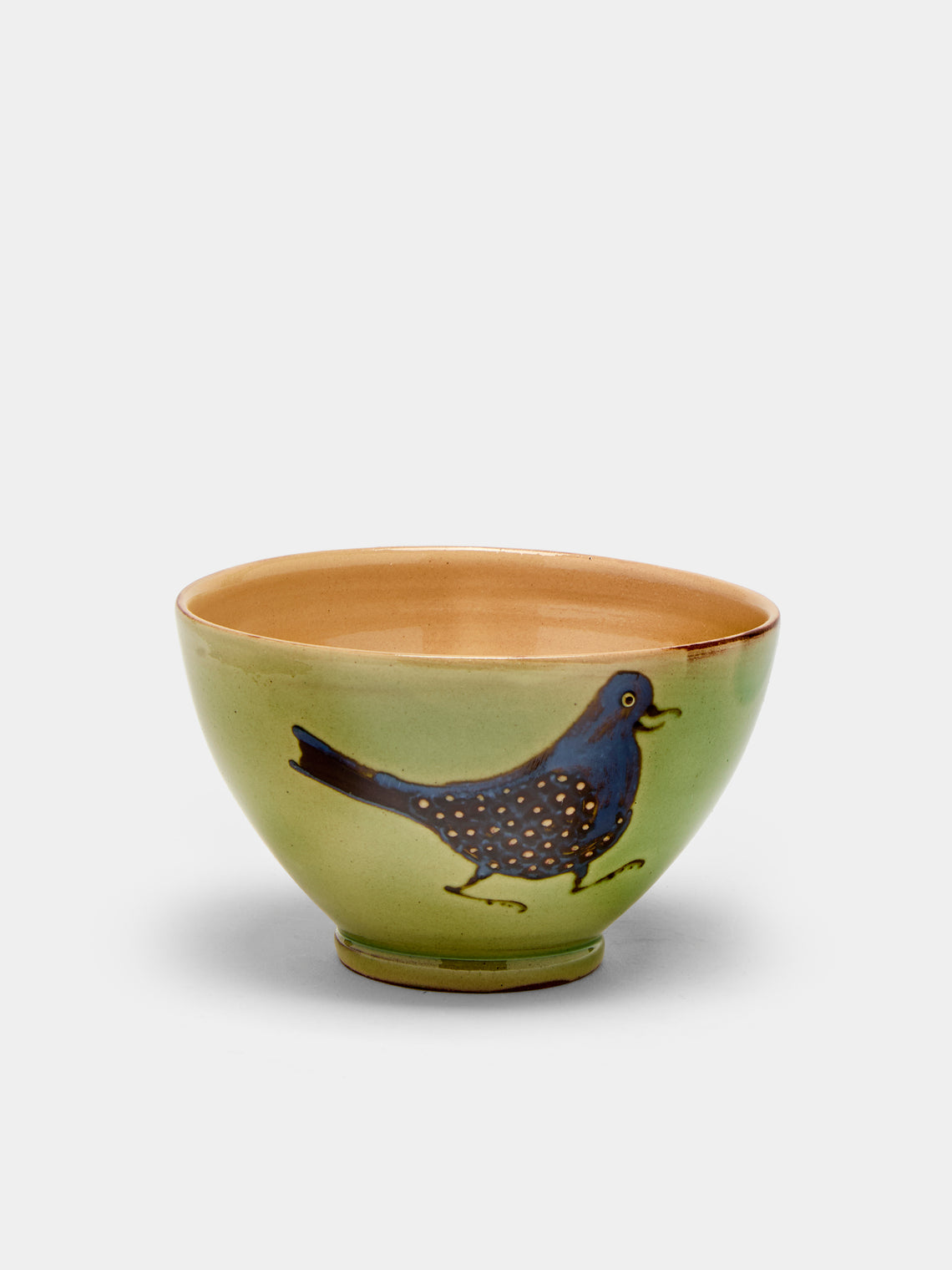 Poterie d’Évires - Birds Hand-Painted Ceramic Cereal Bowls (Set of 4) -  - ABASK