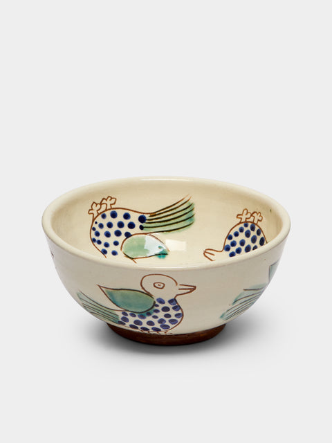 Malaika - Hand-Painted Bird Cereal Bowls (Set of 4) -  - ABASK - 