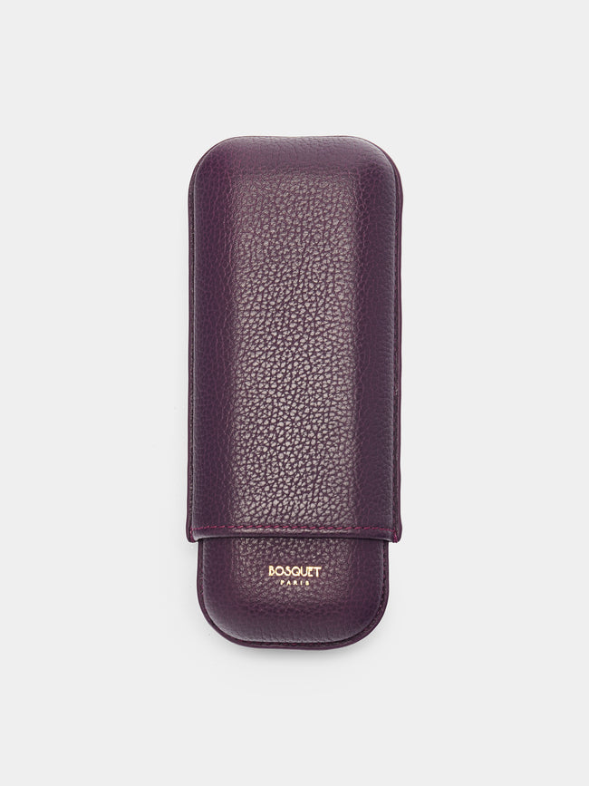 Bosquet Paris - Grained Leather Cigar Case (2 Cigars) -  - ABASK - 