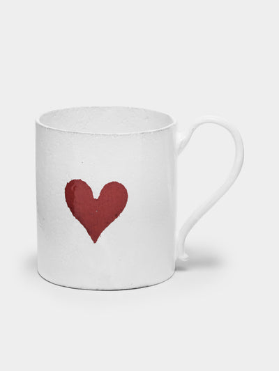 Astier de Villatte - Heart Hand-Glazed Ceramic Mug -  - ABASK - 