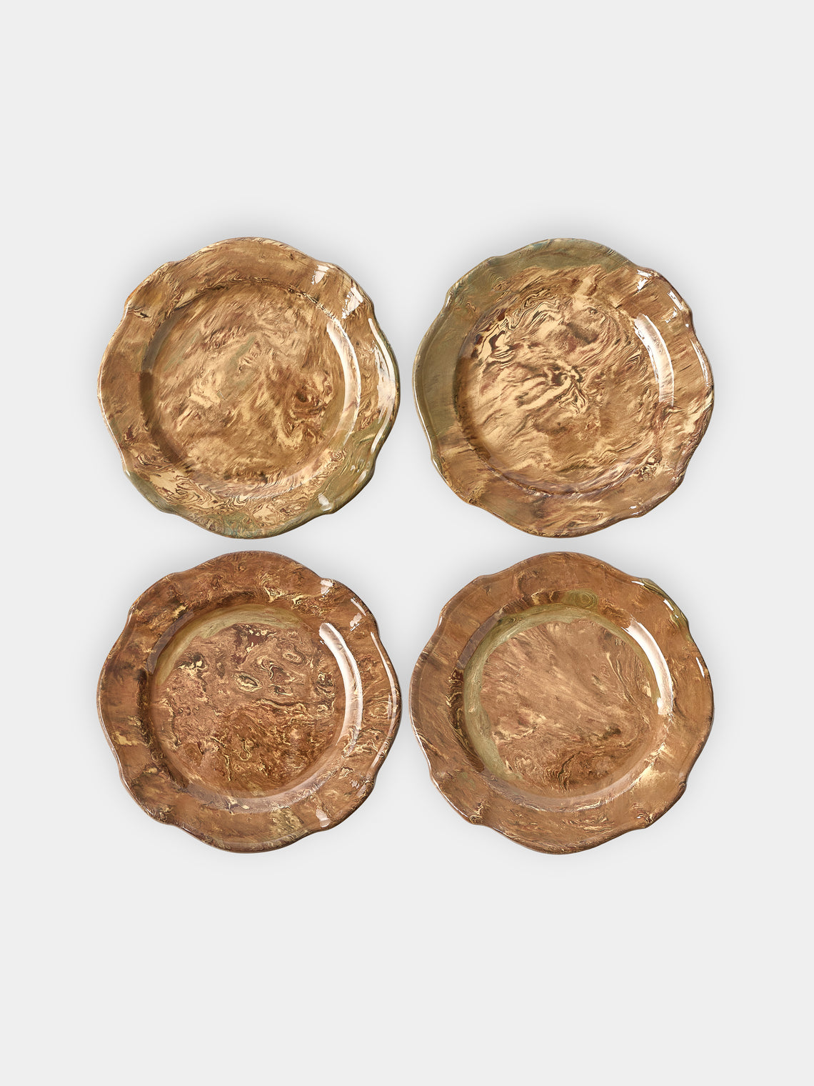 Antique and Vintage - 1950s Aptware Plates (Set of 4) -  - ABASK - 