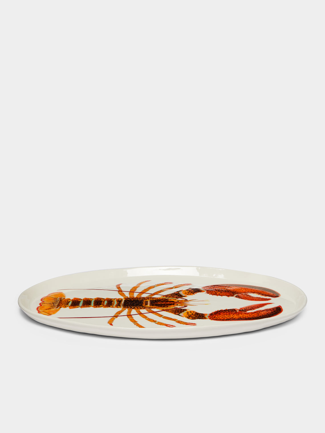 Casa Adams - Maine Lobster Hand-Painted Porcelain Large Serving Platter -  - ABASK