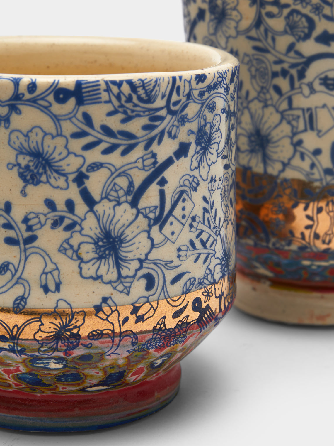 The Village Potter x Roberto Lugo - Edition 86 and 97 Ceramic Cups (Set of 2) -  - ABASK