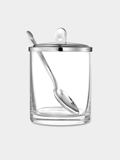 Puiforcat - Normandie Silver-Plated Jam Pot with Spoon -  - ABASK - 