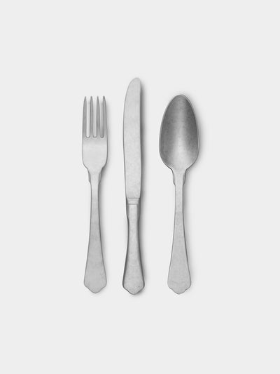 Astier de Villatte - Stone-Finish Dessert Cutlery (Set of 3) -  - ABASK - 