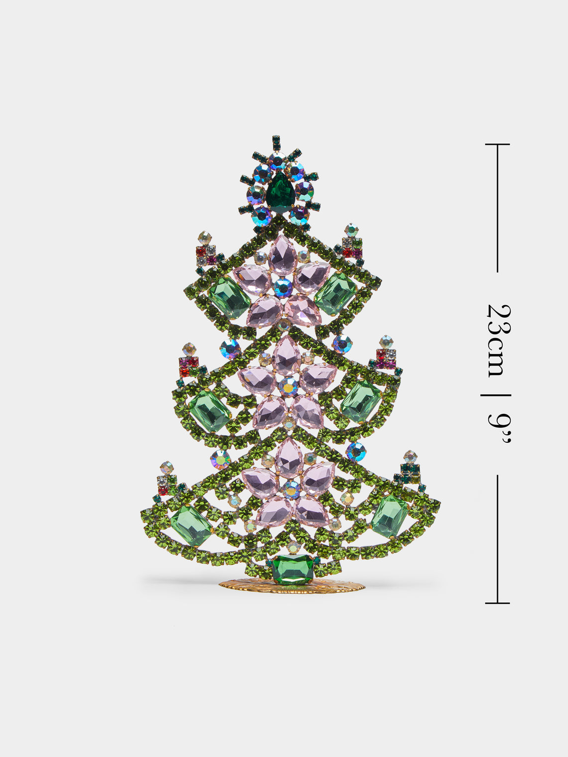 Antique and Vintage - 1930s Czech Jewelled Medium Christmas Tree -  - ABASK