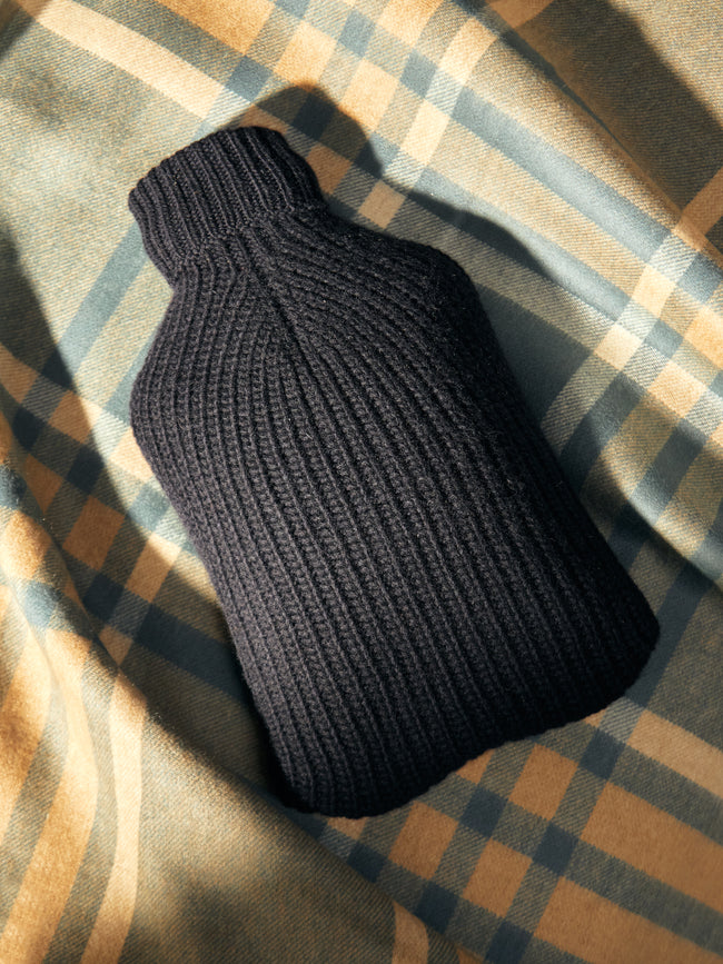 Johnstons of Elgin - Ribbed Cashmere Hot Water Bottle -  - ABASK