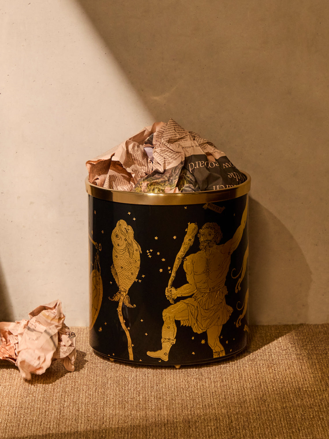 Fornasetti - Zodiaco Metal Wastepaper Bin -  - ABASK