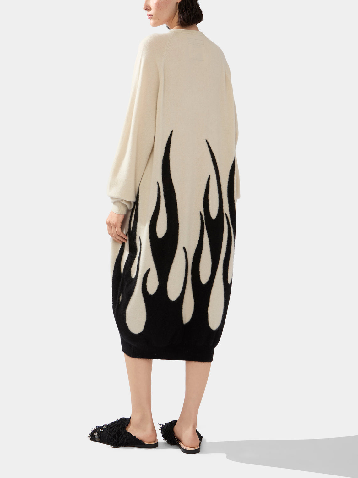 Frenckenberger - Sylvie Fleury Flame Cashmere Balloon Dress -  - ABASK