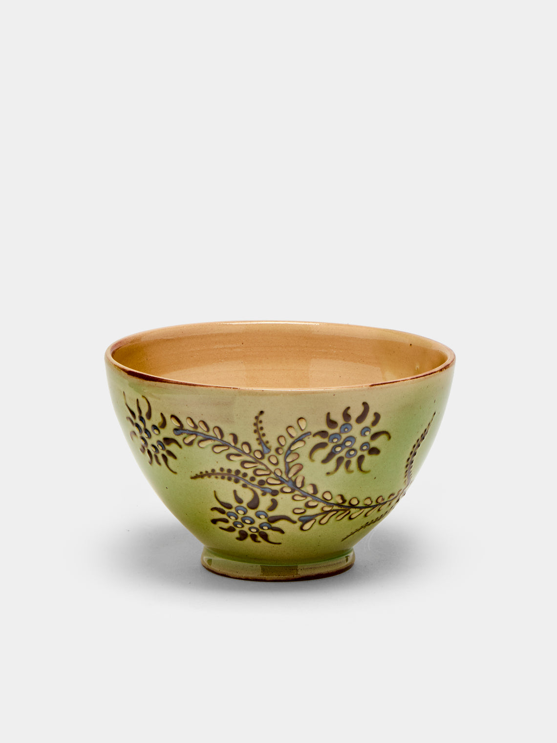 Poterie d’Évires - Flowers Hand-Painted Ceramic Cereal Bowls (Set of 4) -  - ABASK