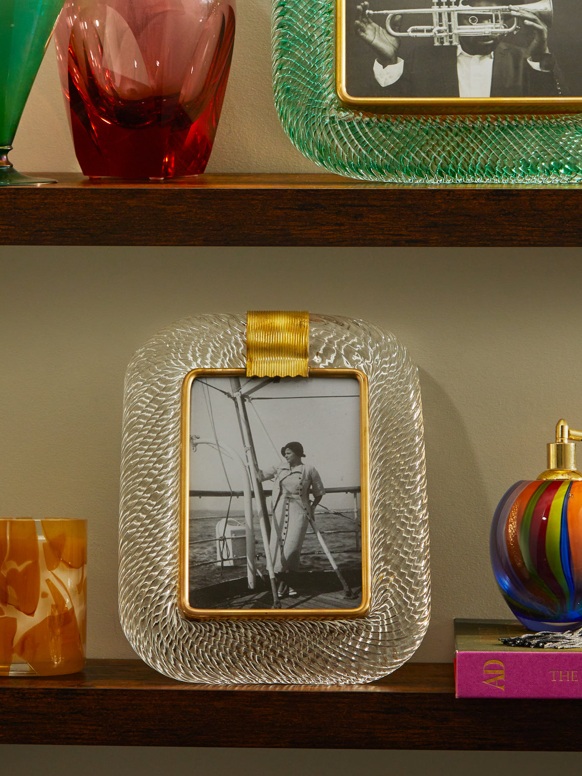 Antique and Vintage - Mid-Century Murano Glass Photo Frame -  - ABASK