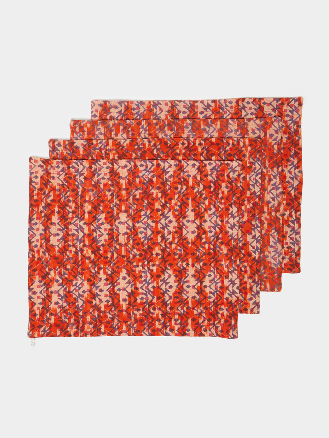 Gregory Parkinson - Block-Printed Cotton Reversible Placemats (Set of 4) -  - ABASK