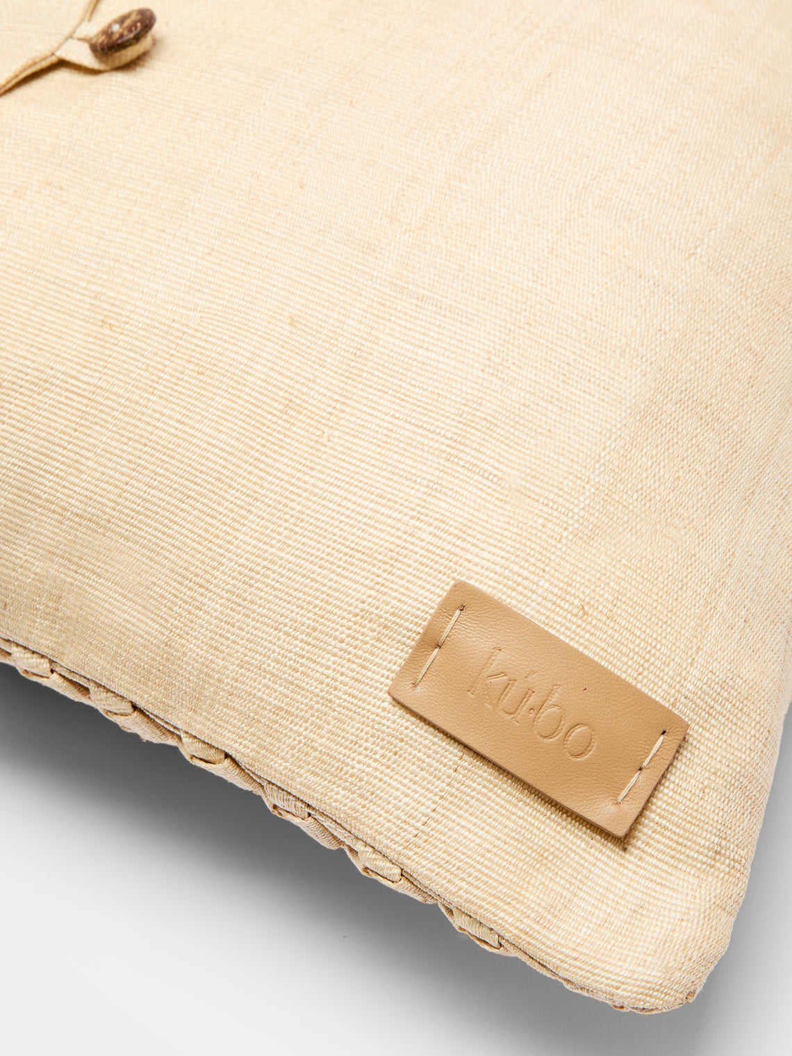 KUBO Curated - Diamond Large Weave Palm Cushion -  - ABASK