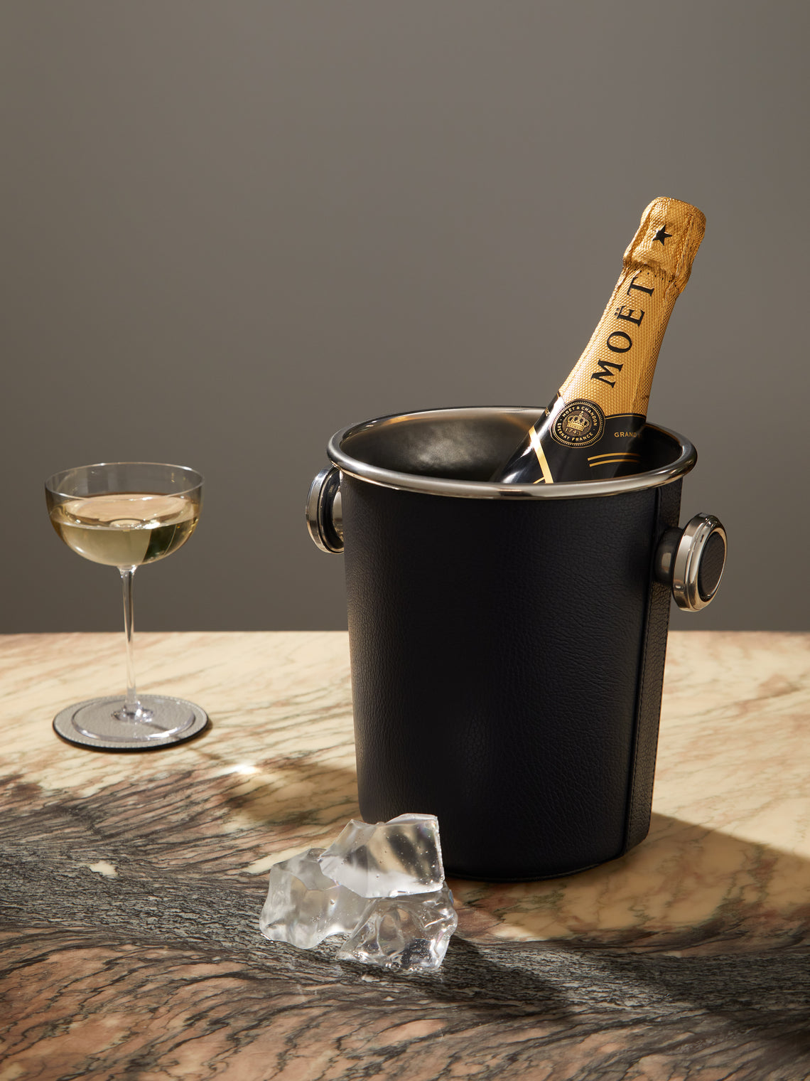 Cassigoli - Inox Leather Champagne Bucket -  - ABASK