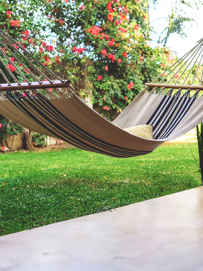 Nicaragua Artisans - Triple Weave Handwoven Cotton King Hammock -  - ABASK