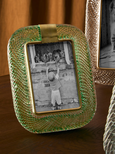 Antique and Vintage - 1960s Murano Glass Photo Frame -  - ABASK